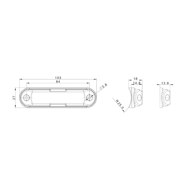 Lampa Speciala De Avertizare, cu suport suprafata rotunda, Galben, FT 205, stroboscop, 10.3cm [4]