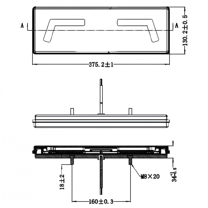 Lampa stop cu 6 functii, efect neon [3]