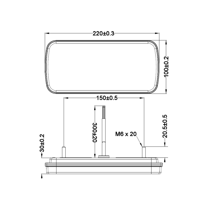 Lampa Stop LED, 3 Functii, 12/24V, Stanga/Dreapta, pentru Camioane si Remorci [8]