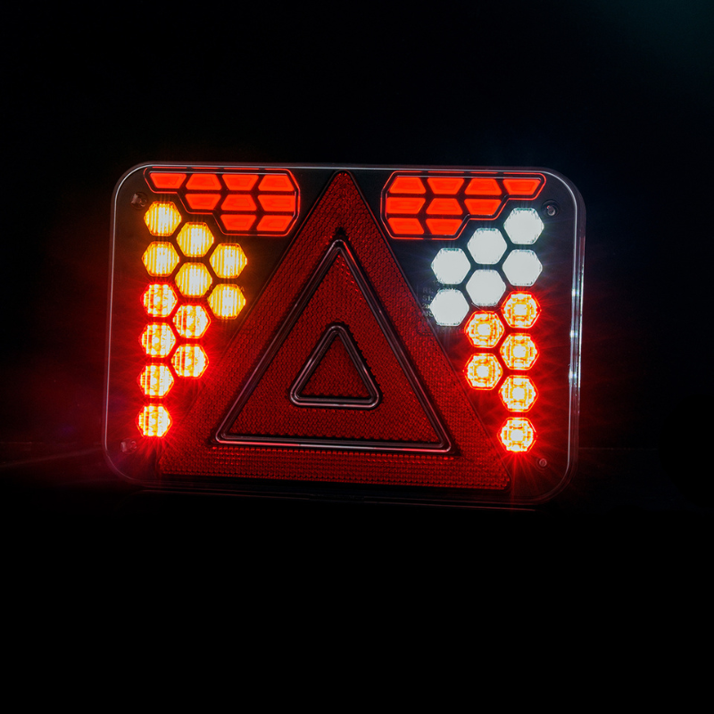 Lampa stop LED, triunghi, stanga/dreapta, multifunctionala, 12V, IP68 [9]