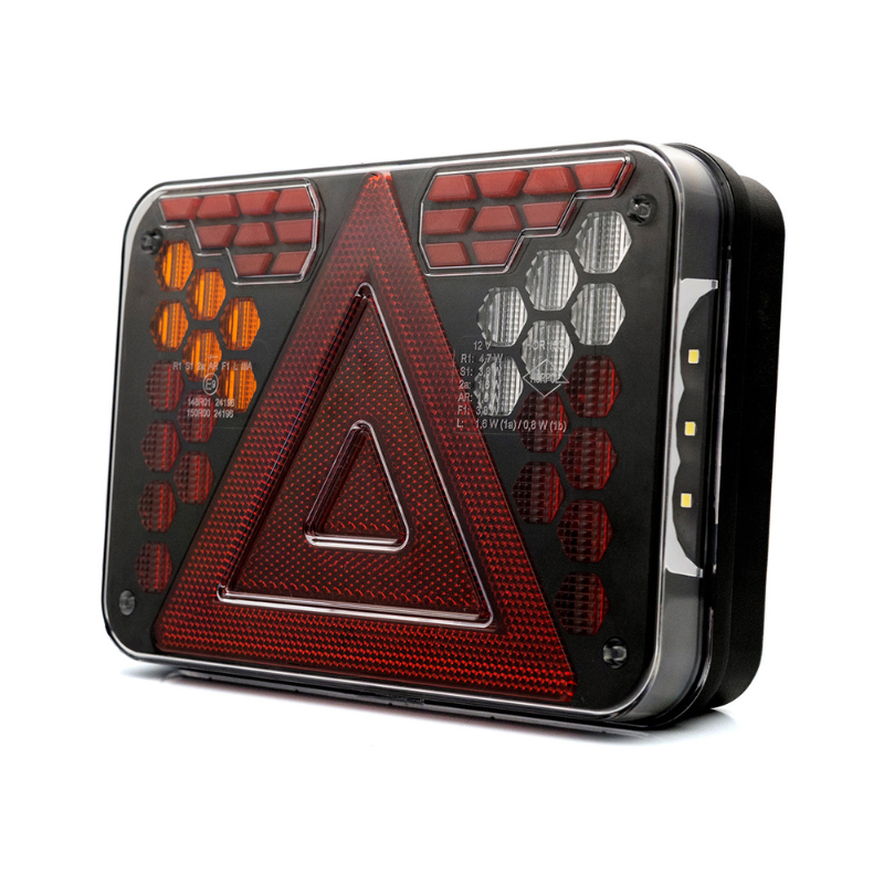 Lampa stop LED, triunghi, stanga/dreapta, multifunctionala, 12V, IP68 [11]