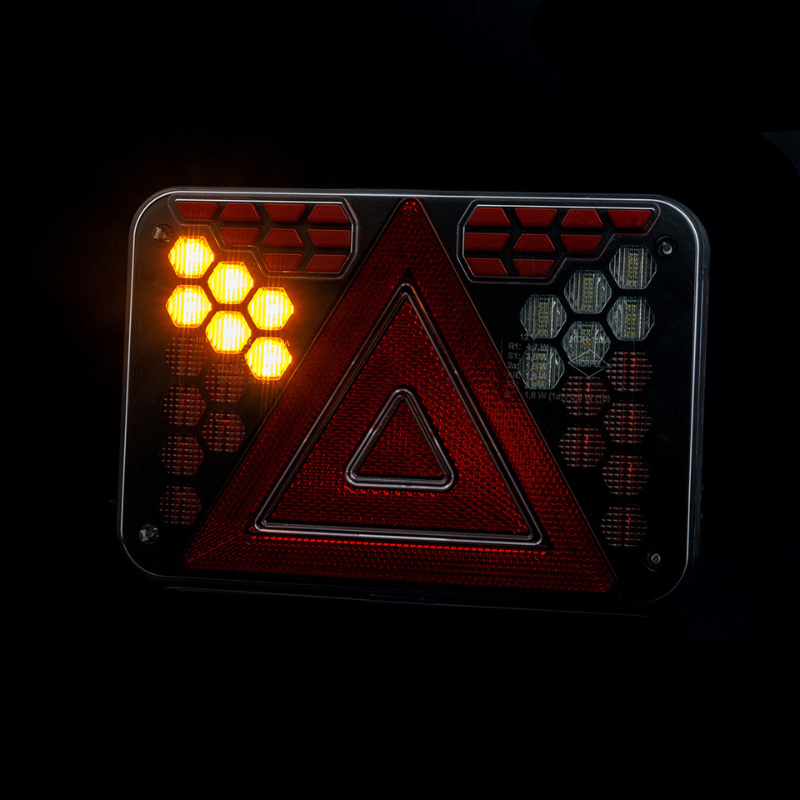 Lampa stop LED, triunghi, stanga/dreapta, multifunctionala, 12V, IP68 [7]