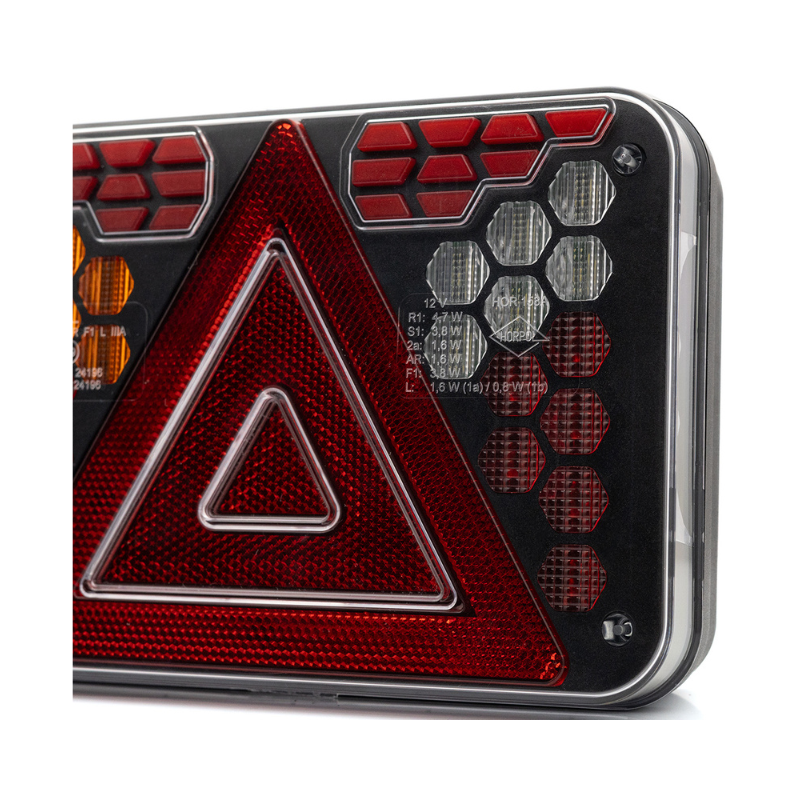 Lampa stop LED, triunghi, stanga/dreapta, multifunctionala, 12V, IP68 [4]