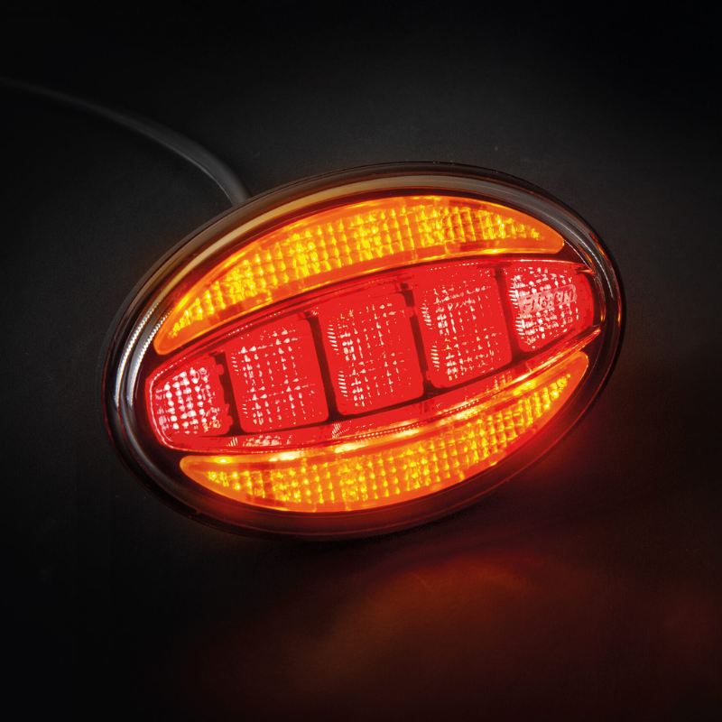 Lampa Stop, Tripla cu 3 functii, 12/24V, 14 x 9.3cm, Cablu 1m [2]