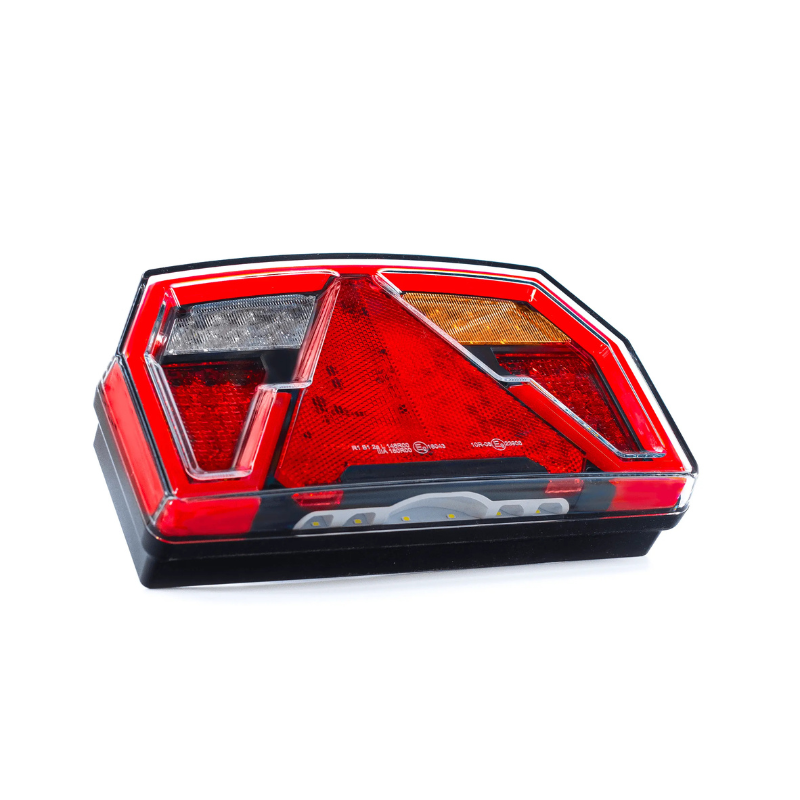 Lampa Stop, Tripla cu 7 functii, 12/24V, 24 x 14cm, Mufa 6 Pini Baionet, Neon [4]