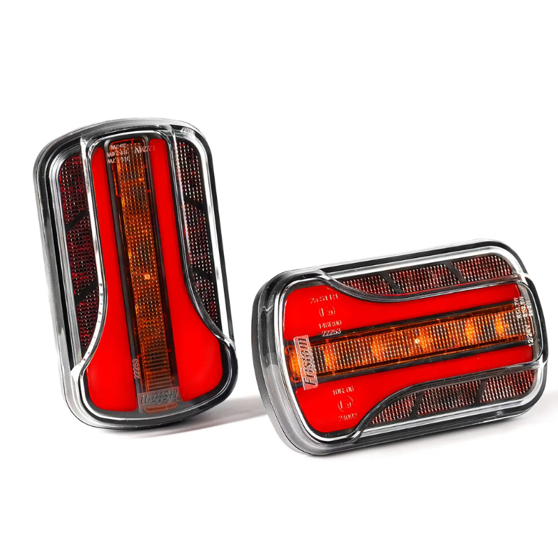 Lampa stop universala, tripla cu 3 functii, efect neon, 12 x 7cm, 12/24V, cablu 1m [6]