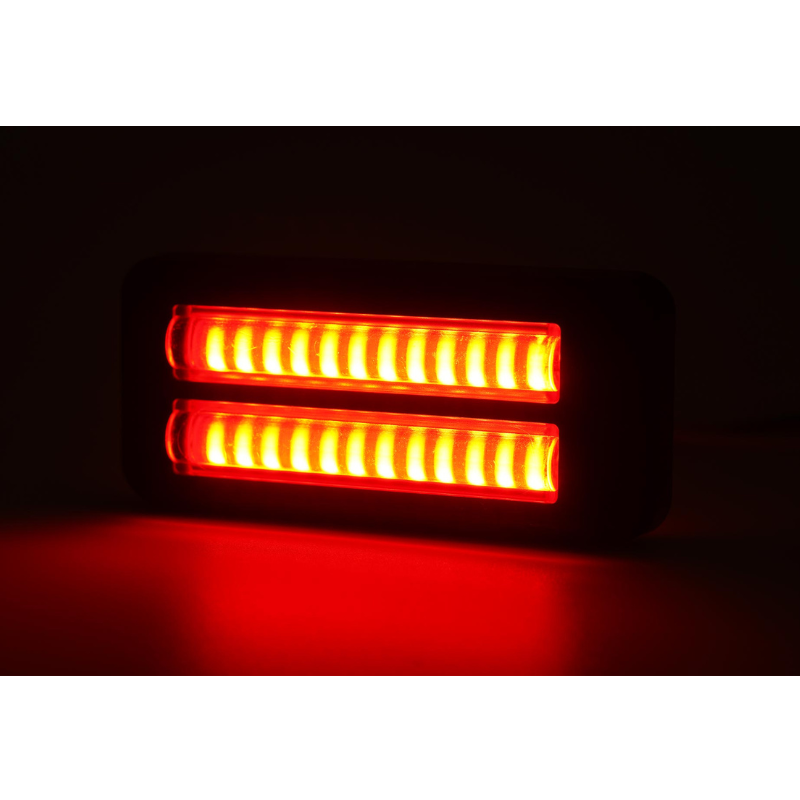 Lampa stroboscop auto, rosie, 12V-24V, 24 LED rosu, IP6K9K [9]