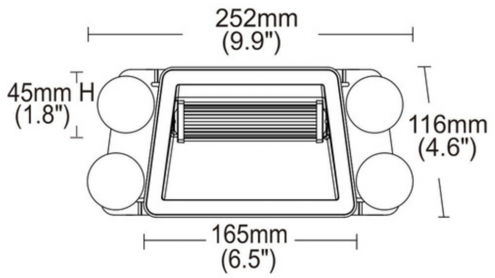 Lampa stroboscop lumina Portocalie cu ventuze, pentru parbriz, 3 moduri, 12/24V [4]