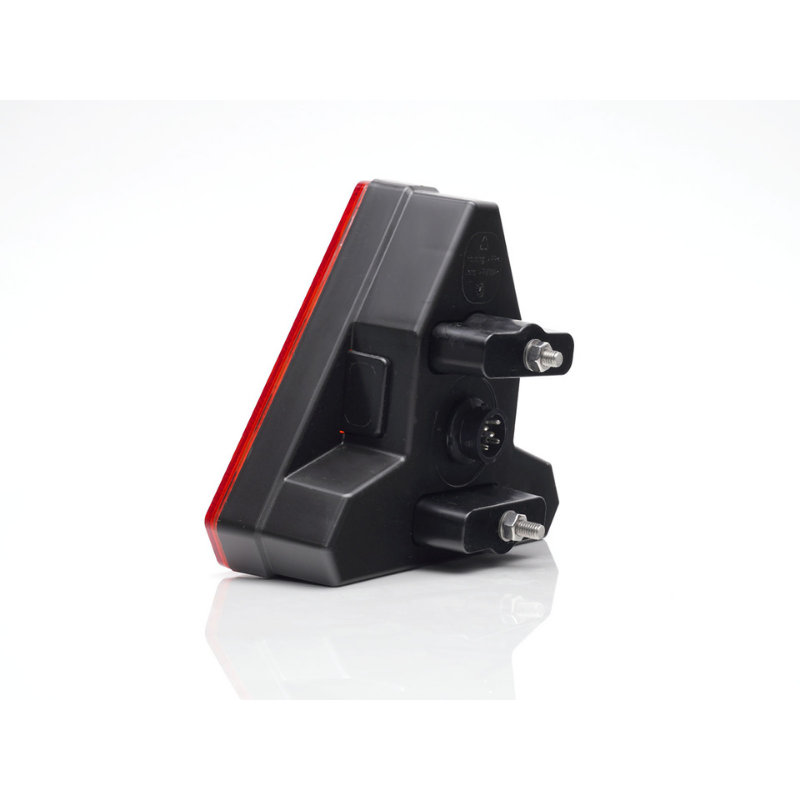 Lampa triunghiulara LED multifunctionala spate, tripla cu 5 functii, 12/24V, 16.3 x 14.3cm, mufa 5 Pini Baionet [5]