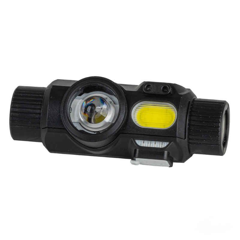 Lanterna frontala led XPG+COB, senzor miscare, acumulator 1200Mah, cablu usb, reglabila [8]