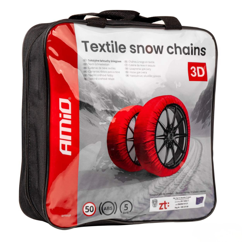 Lanturi textile auto, marime S, antiderapante zapada, omologare EN 16662-1, set 2 bucati, compatibile R12, R13, R14, R15, R16, R17/R17.5, R18 [6]