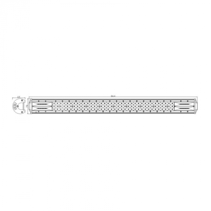 Led Bar, 234w, 86.4cm, Lumina Rece, Flod, Spot, Combo - Truck LED  LB0084 [2]