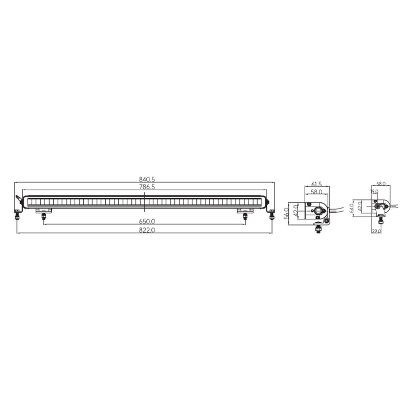 Led Bar cu pozitie alba si galbena dinamica + faza, 78.65cm, 12/24V, 11340Lm [15]