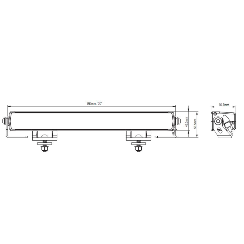 Led Bar cu pozitie alba si galbena + faza (2 moduri), 76.3cm, 12/24V, 14200Lm, Apus PRO [4]