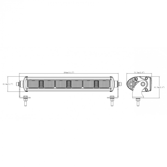 Led Bar cu pozitie si faza, 1224V, 1570LM, 284mm - Truck LED L3417 [4]
