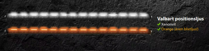 Led Bar Ledson cu pozitie Galbena si Alba + stroboscop Phoenix+ 20 52cm - Ledson 33305215 [7]