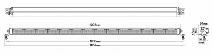 Led Bar Ledson cu pozitie Galbena si Alba + stroboscop Phoenix+ 40 102cm - Ledson 33305429 [7]