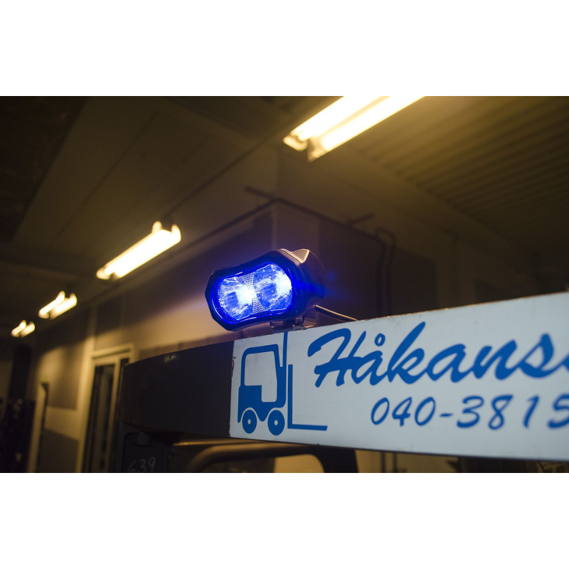 Lumina de avertizare, Proiector Albastru, 6W, 540Lm, IP69 [6]