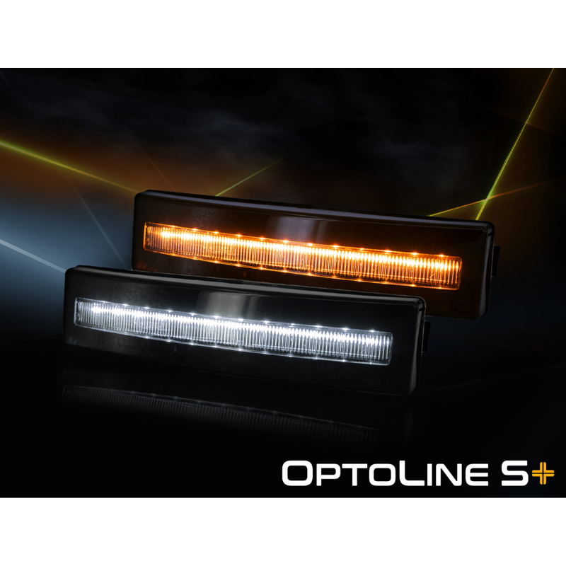 Lumina de pozitie cu fibra optica OptoLine S+ pentru parasolar Scania alb si galben-portocaliu [4]