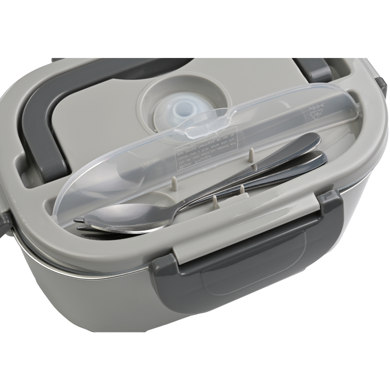 Lunchbox electric portabil, 1.5L, incalzire 12V/24V/230V, compartimentat inox [5]