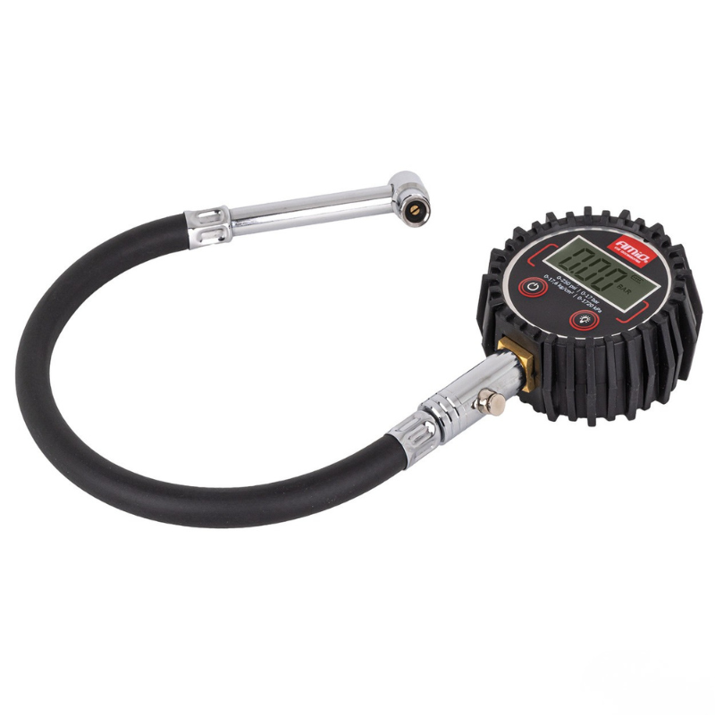 Manometru Digital Profesional, Presiune Roti 0-17 Bar 0-250 PSI, Furtun Flexibil 30 cm, Valva Eliberare Rapida, Display LCD Iluminat, Precizie Inalta [8]