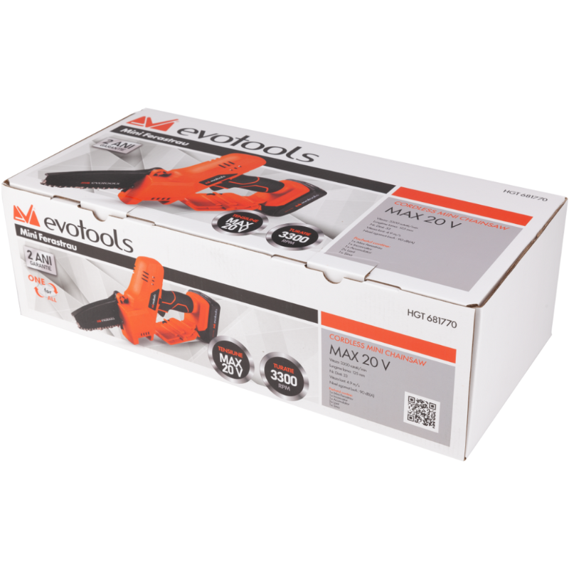 Mini Ferastrau cu Incarcator si Acumulator, MAX 20V ONE EPTO, Drujba Mini [7]