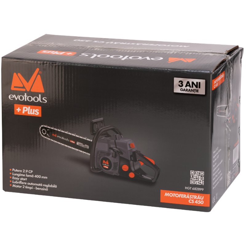 Motoferastrau, 2.9 CP, Sistem Easy Start, Frana Lant Rapida, Lant 400 mm, Antivibratii, 51x27x28 cm [5]