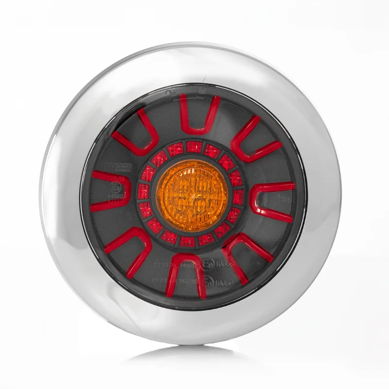Pachet iluminare remorca FT-313 LED CHROME BAJONET – triple + cablaj 7m, 13Pini [3]