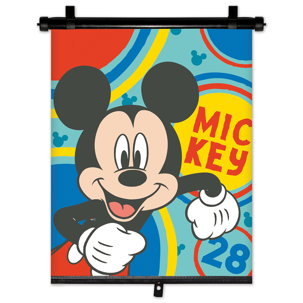 Parasolar Auto Rulou Geam Spate, 36x45cm, Model MICKEY - Protectie Solara Copii [1]