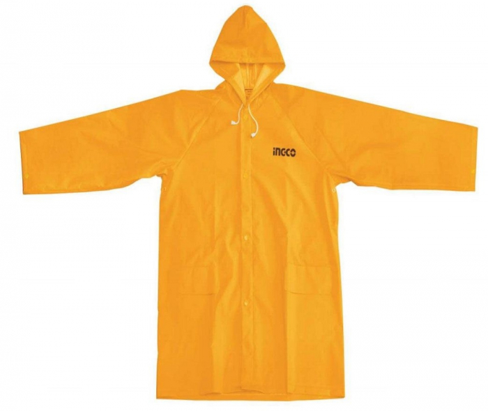 Pelerina ploaie, PVC, galben cu banda reflectorizanta [2]