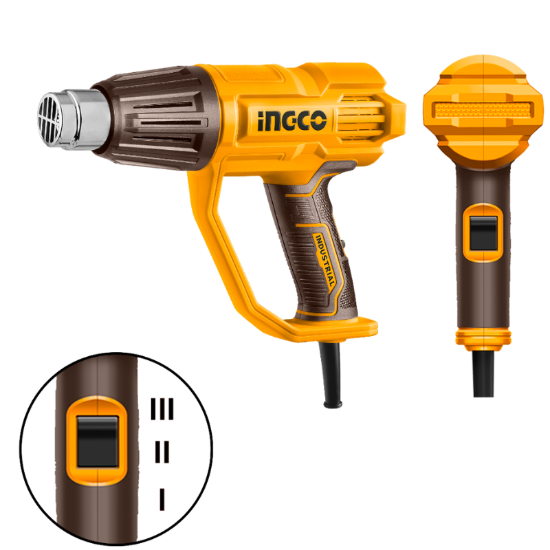 Pistol Aer Cald Electric, 2000W, 3 Trepte Temperatura, 50°C-550°C, Industrial [3]