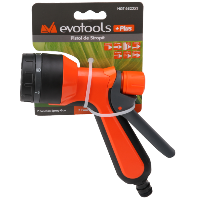 Pistol stropit, 7 functii, reglabil jet apa, pentru udare si curatare [2]