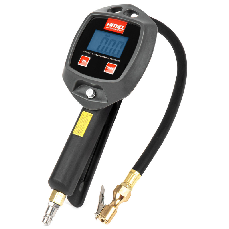 Pistol umflat roti digital, 18 bar, 1/4 inch, compresor aer, anvelope auto/moto [1]