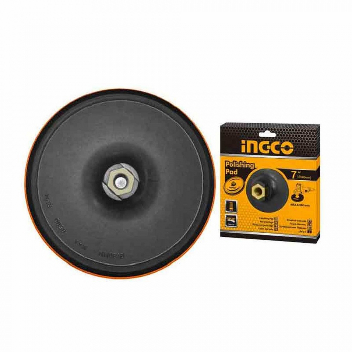 Placa, suport disc hartie abraziva, rotunda cu scai, sistem velcro, 180mm [3]