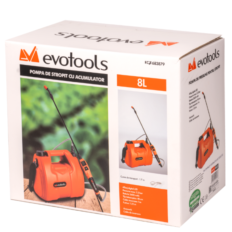 Pompa de Stropit cu Acumulator Evotools, 8L, V2-1 [4]