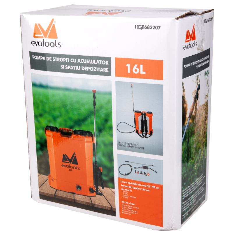 Pompa de Stropit cu Acumulator si Spatiu Depozitare, 16L [6]