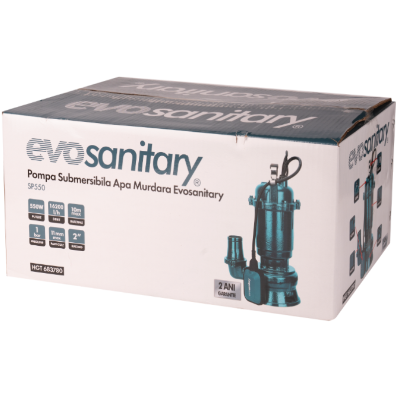 Pompa submersibila apa murdara, 550w, tocator plutitor automat, fonta, IP68 [2]