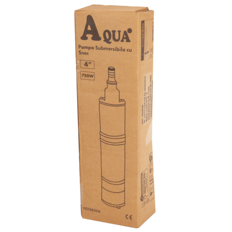 Pompa Submersibila Snec 750W, Diametru 4, Debit 28.3 L/min, Inaltime 80m, INOX [2]