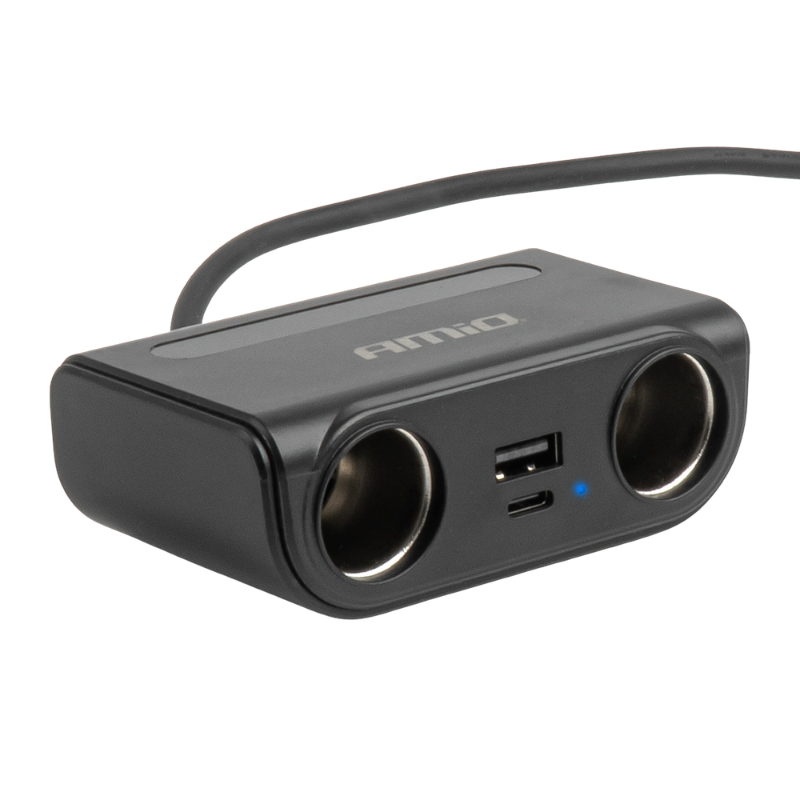 Prelungitor bricheta auto, 120W cu 2 prize, USB-C, USB-A [5]