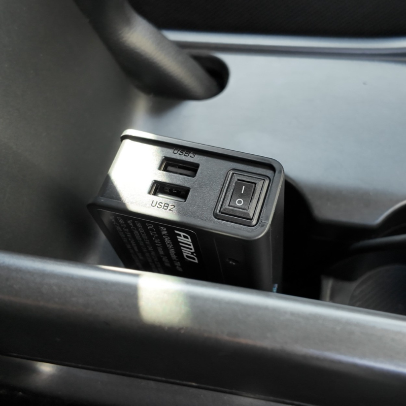 Prelungitor bricheta auto, 3 prize, 4 USB, 148W, QC PD [3]