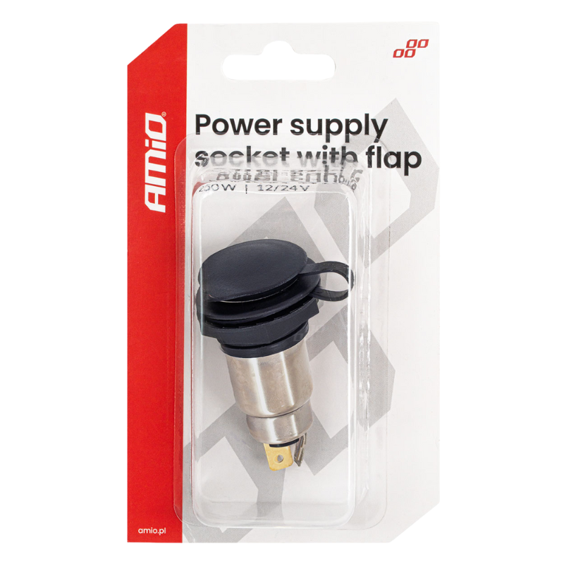 Priza auto suplimentara, 12/24V, 250W, cu capac, protectie praf, pentru vehicule [5]