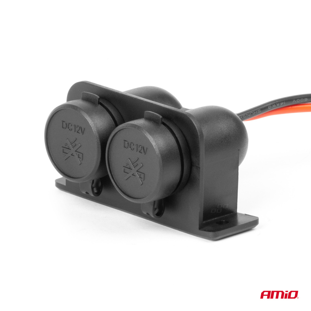 Priza Dubla Bricheta Auto Ermetica, 12V/24V [4]