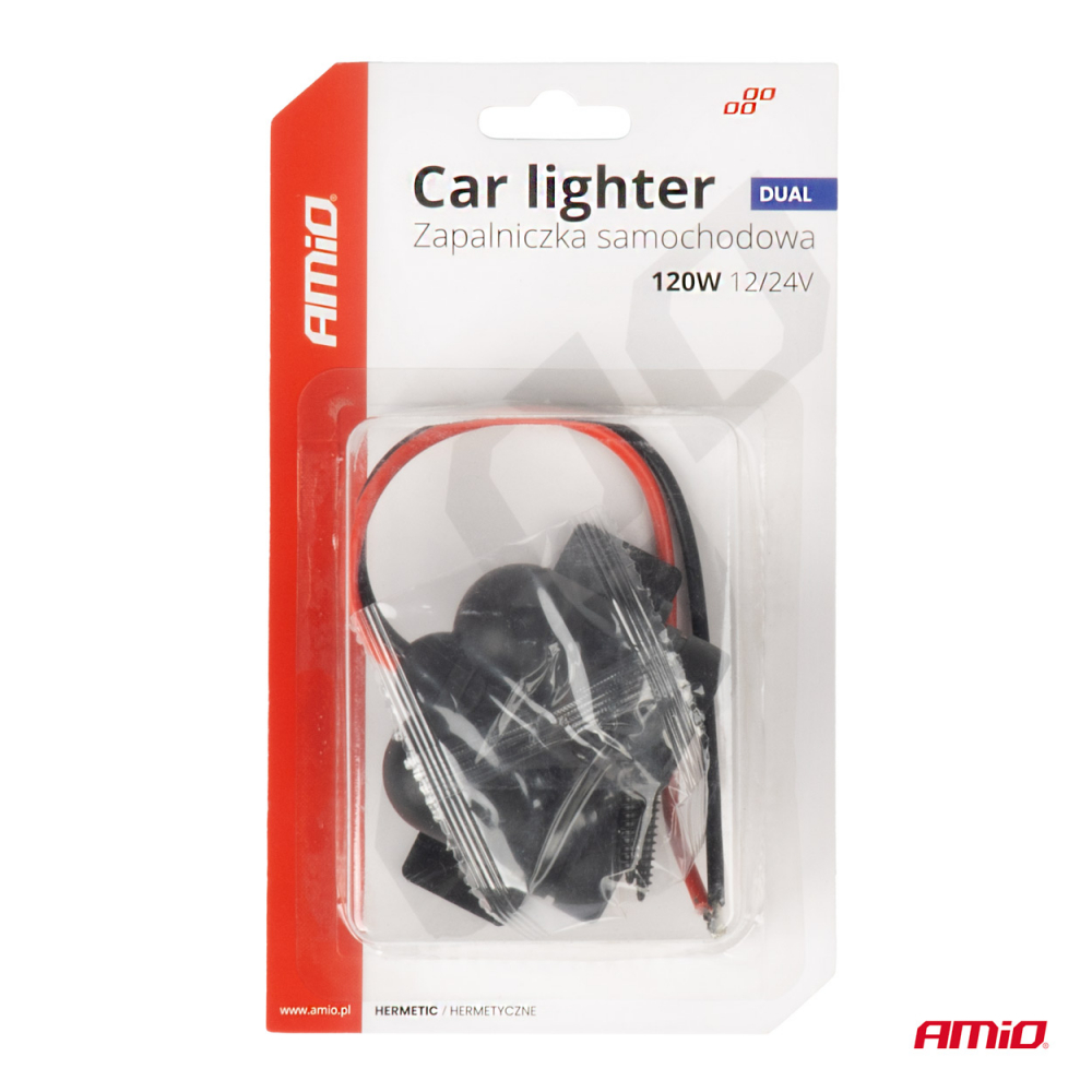 Priza Dubla Bricheta Auto Ermetica, 12V/24V [5]