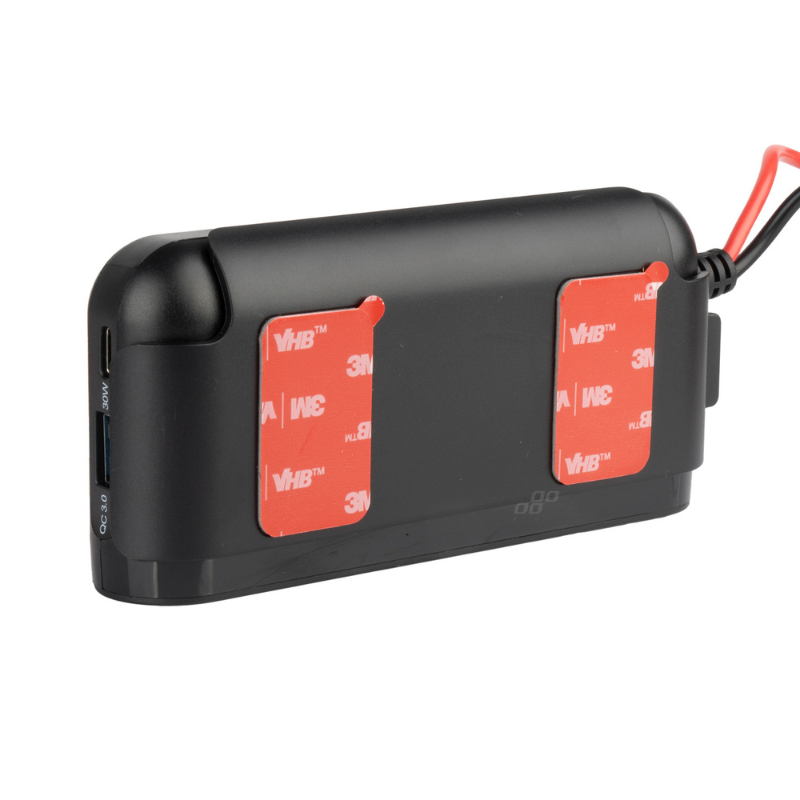 Priza Extensie Auto cu Voltmetru, 3 Prize Bricheta, PD30W, QC3.0, 2xUSB [4]