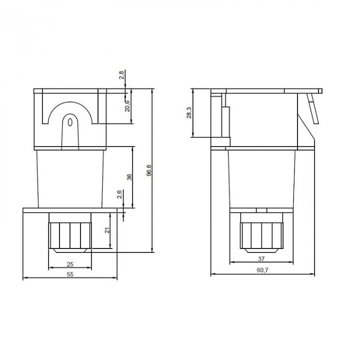 Priza, fisa electrica 7 pini, mama, 12V - Truck LEDE1226 [4]