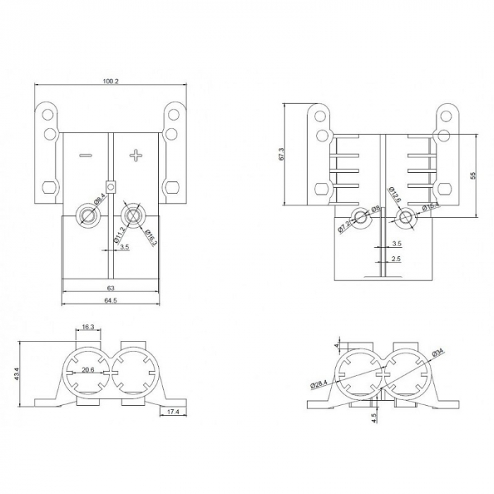 Priza rapida de alimentare curent 1224V, mama - Truck LED E1305 [2]