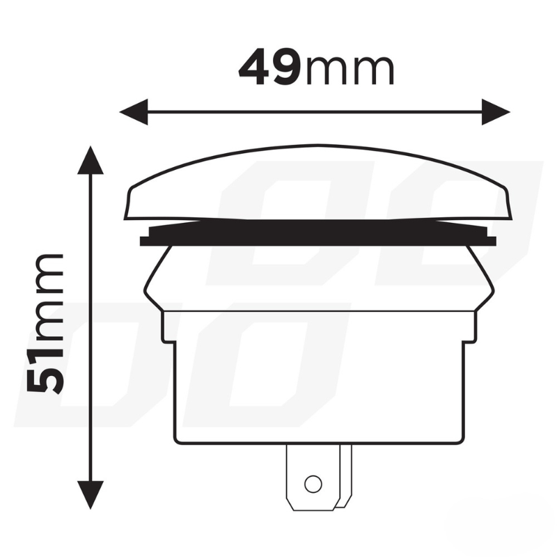 Priza USB Dubla Incastrabila Auto/Barca, Impermeabila, LED Rosu, 12V/24V [4]