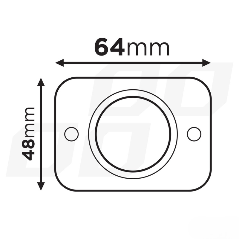 Priza USB Dubla Patrata Incastrabila, Impermeabila, LED Rosu, 12V/24V [4]