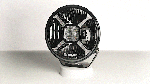Proiector camion, offroad Cosmo Flash 9X, 11000Lm, 120W, 12/24V, 22.8cm, pozitie alba / portocalie, si stroboscop [19]
