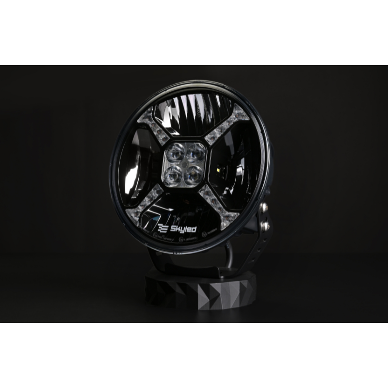Proiector camion, offroad Cosmo Flash 9X, 11000Lm, 120W, 12/24V, 22.8cm, pozitie alba / portocalie, si stroboscop [11]